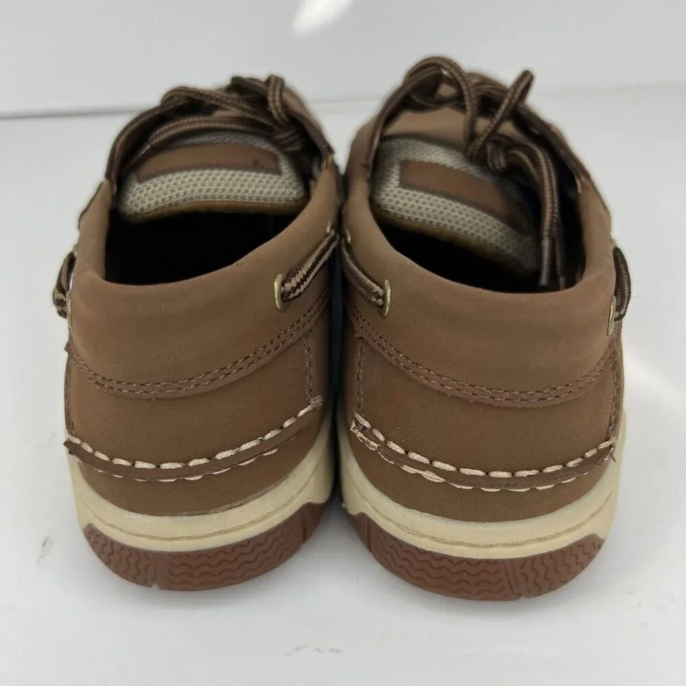 St John's Bay Mens 0168050 Brown Classic Slip On Size 9.5 M Boat Shoes